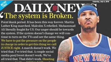 Carmelo Anthony: “Los deportistas no podemos estar al margen de la lucha por la justicia”