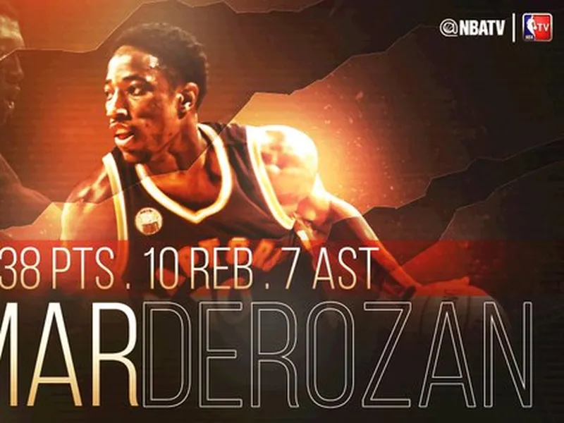 Otra exhibición de DeRozan, Warriors y Spurs siguen arrasando