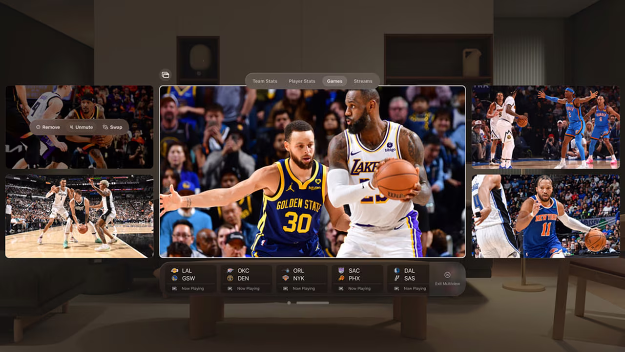 La Vision Pro llega a la NBA. ¿Una revolución para ver el baloncesto?