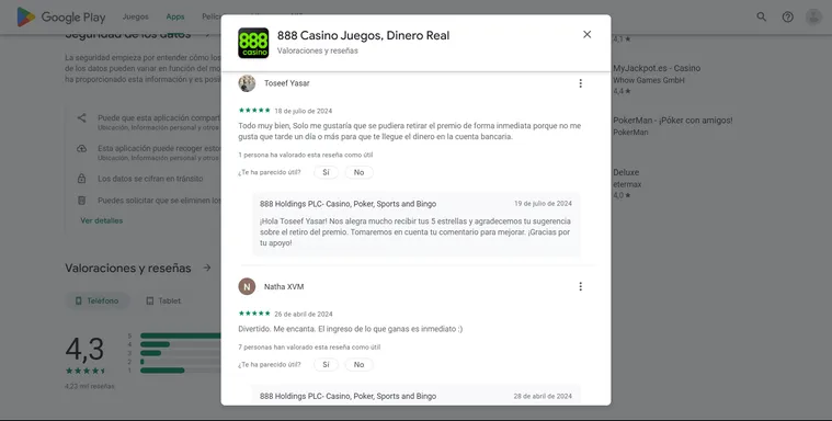 opiniones 888 casino