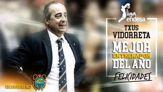 Txus Vidorreta suma un premio más: Mejor Entrenador de la Liga Endesa