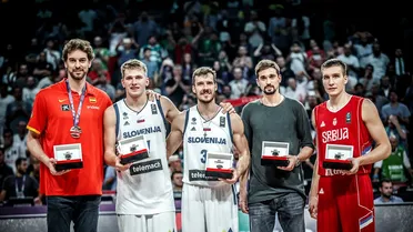 #Eurobasket2017: Goran Dragic, MVP; Luka Doncic y Pau Gasol, en el quinteto ideal