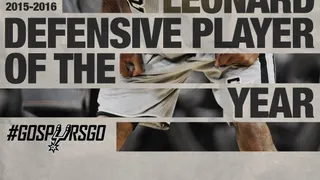 Kawhi Leonard, Jugador Defensivo del Año por segunda temporada consecutiva