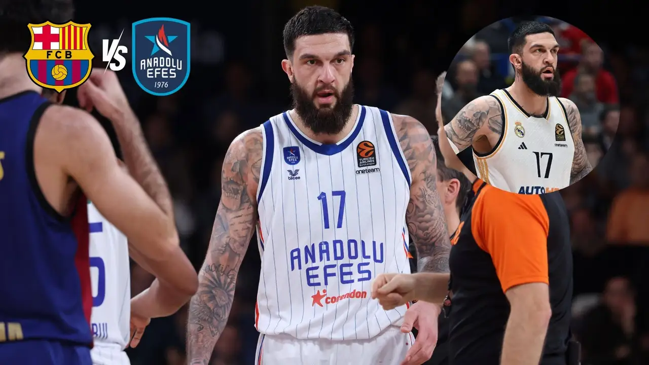 Vincent Poirier la lía contra el Barça Basket y luego arremete en redes