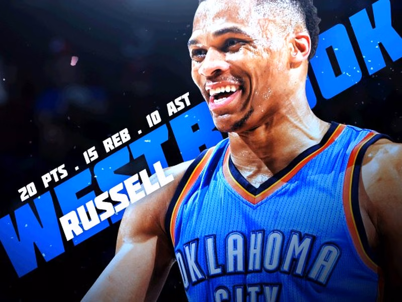 Westbrook, 13º triple doble de la temporada; Curry y Thompson, 70 puntos a los Mavs