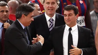 Joan Laporta y el basket azulgrana