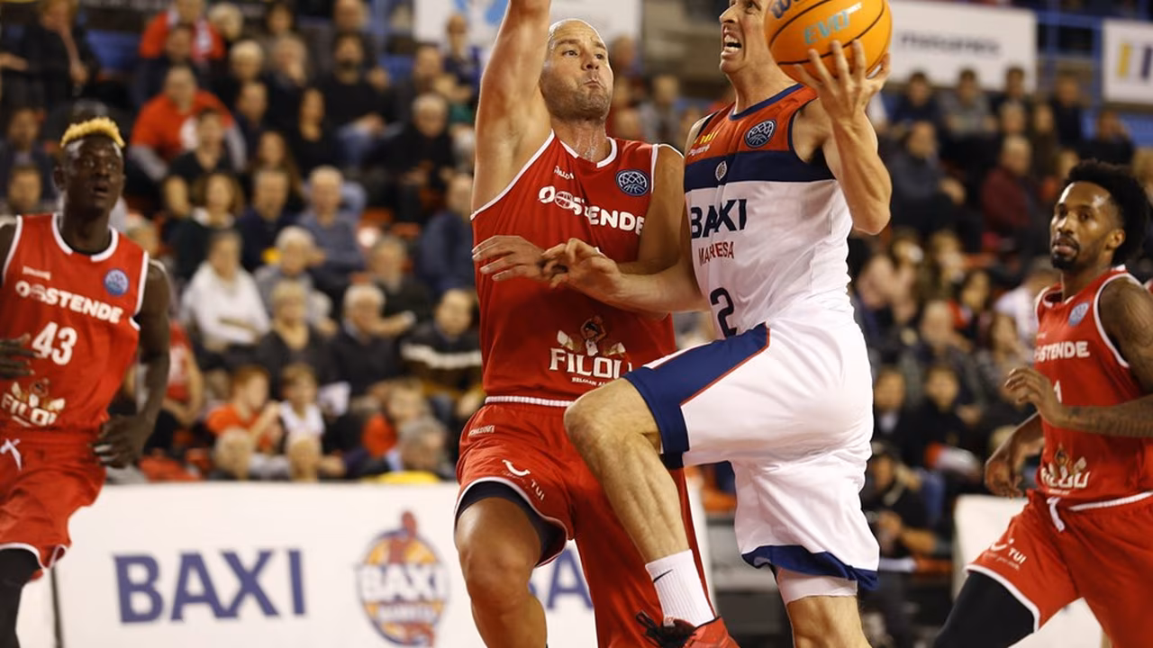 El Baxi Manresa se desquita y gana holgadamente al Filou Oostende (85-58)