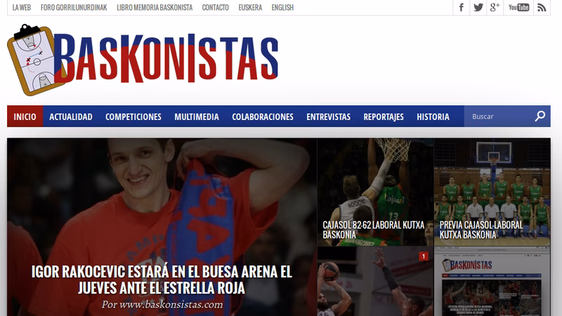 Estrenada la nueva web de “Baskonistas”