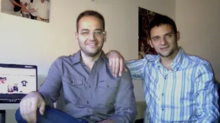 SolobasketCAM con los fundadores de Solobasket.com, Carlos Jiménez y Santi Rodríguez