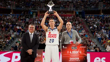 Jaycee Carroll no cede su trono y gana la final del concurso de triples a Corbacho