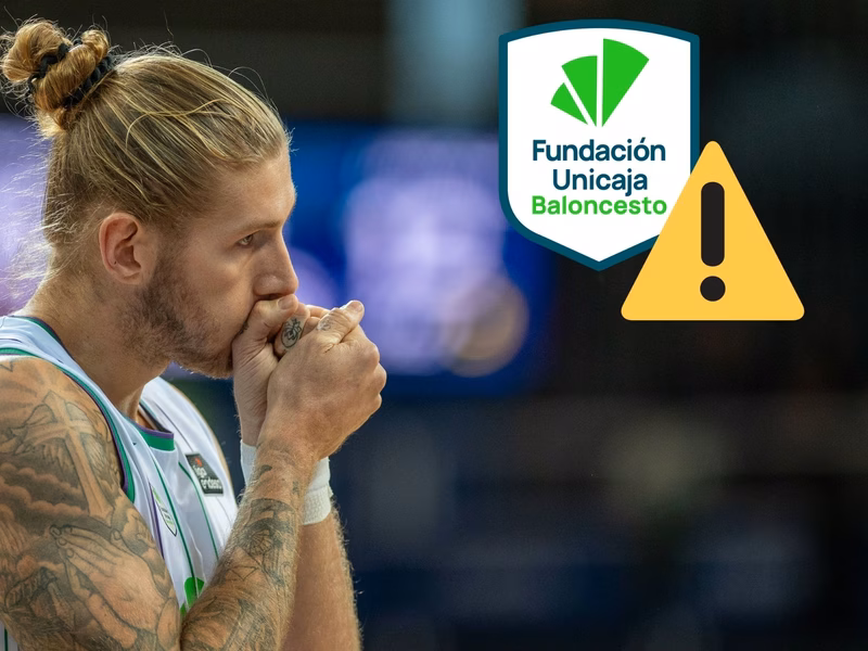 Preocupación en Unicaja por Osetkowski antes de la BCL. ¡Podría no acabar la temporada!