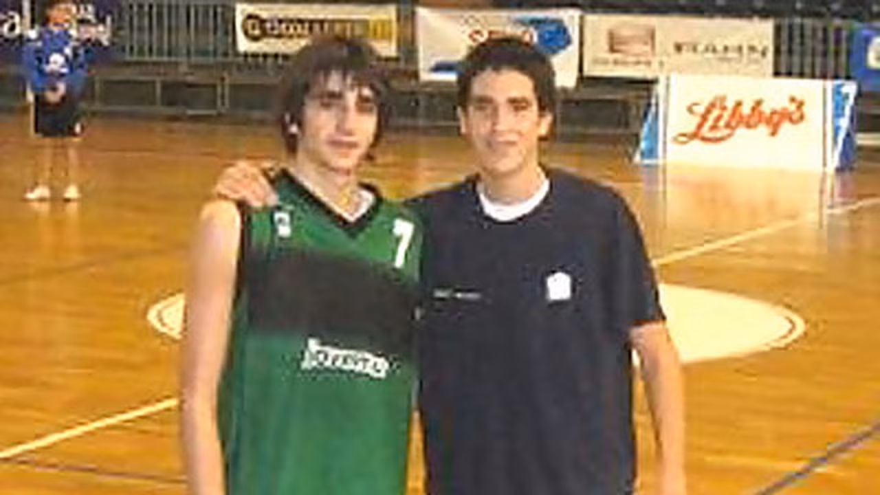 Jorge Santana, David Guardia y Alejandro Hernández en el Campus Basket Without Borders