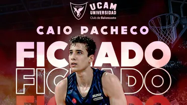 Caio Pacheco refuerza a un mermado UCAM Murcia