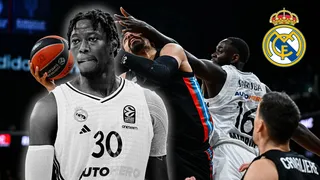 Usman Garuba le complica la vida a Eli Ndiaye en el Real Madrid