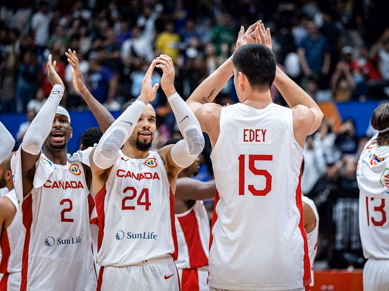 Canadá aniquiló a Francia en el debut del Mundial de baloncesto 2023