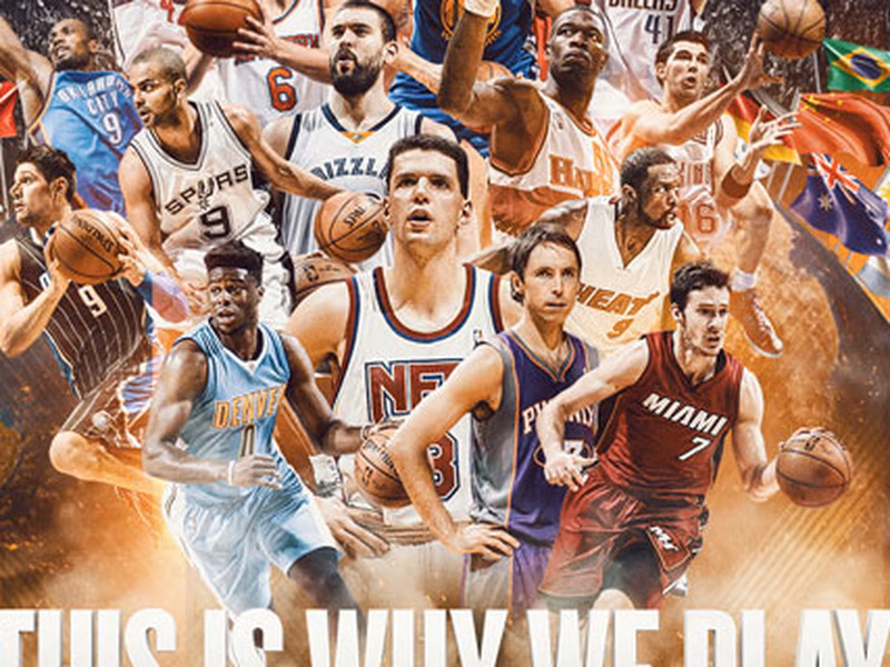 Internacionales NBA: Empate entre conferencias, el Oeste es europeo y el Este es latino