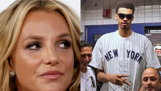 Britney Spears recibió una bofetada al intentar tomarse una foto con Wembanyama