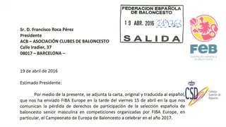 La FEB solicita a la ACB que suspenda cautelarmente su acuerdo sobre Euroliga/Eurocup