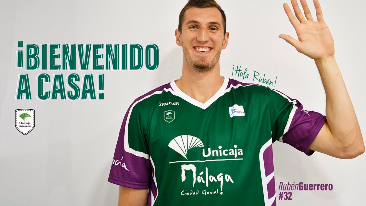 Rubén Guerrero vuelve a casa firmando por su Unicaja Málaga