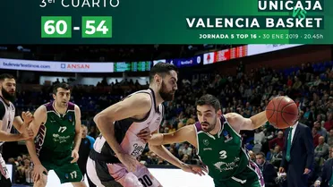 Dubljevic da el liderato a Valencia Basket en un gran duelo con Unicaja (69-72)