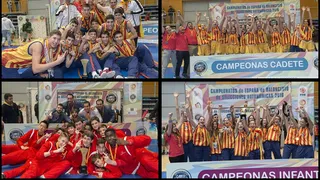 Cto España SSAA: Cataluña domina y logra 3 títulos; Madrid repite en Infantil Masculino