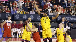 Los hombres grandes dan la victoria al Barça en el Nou Congost (75-84)