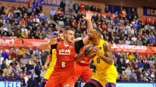 El Barça sobrevive a un combativo UCAM Murcia (83-87)