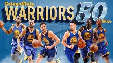 Los Warriors, equipo de la historia que alcanza las 50 victorias en menos partidos
