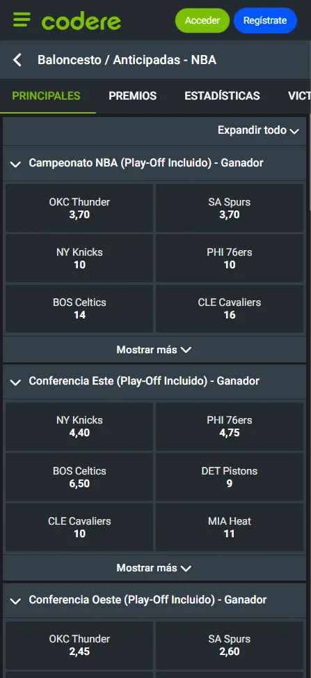 secci&oacute;n baloncesto Codere